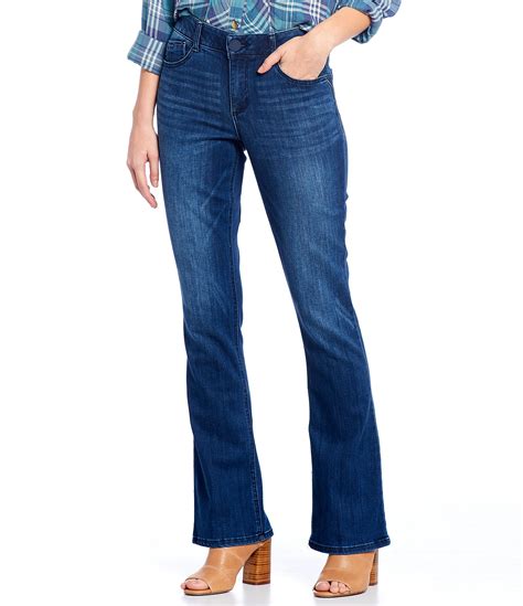 Democracy "Ab"solution® Itty Bitty Mid Rise Bootcut Flare Leg Jeans | Dillard's