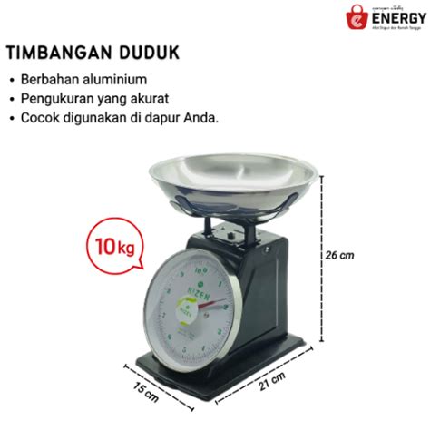 Nizen Timbangan Duduk Kg Energy Bali