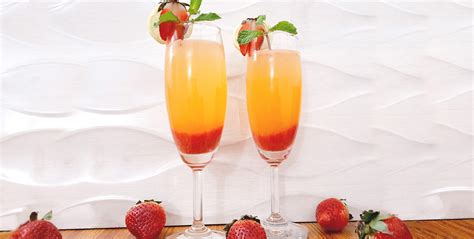 Strawberry Mimosa Mocktail Recipe - Mads' Cookhouse