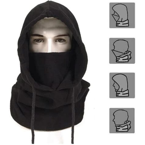 Balaclava Chapeau Cagoule Moto Masque Non Tiss Multifonction Pour