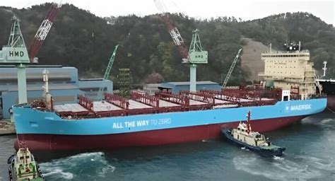 Maersk Fleet Descubre El Primer Portacontenedores Propulsado Por