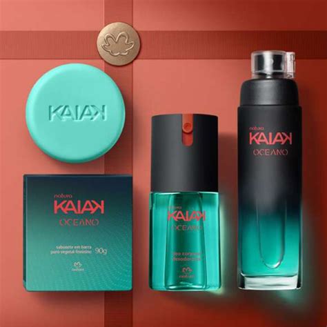 Kit KAIAK OCEANO FEMININO PERFUME DEO CORPORAL SABONETE NATURA