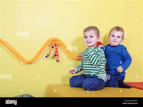 Cute european toddlers in kindergarten Stock Photo - Alamy