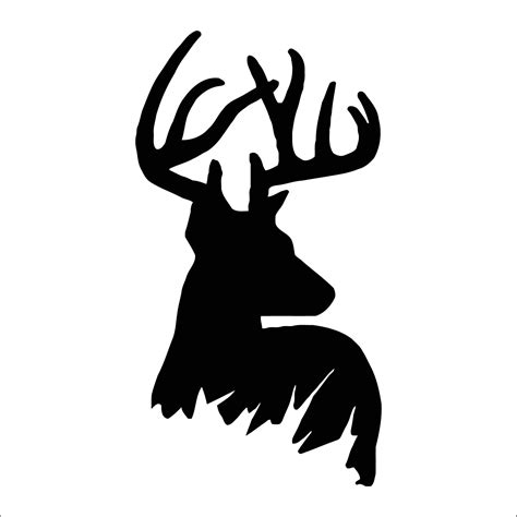 vector silhouette of deer 5744528 Vector Art at Vecteezy