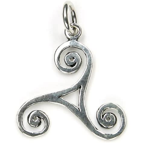 Triskèle Celtique Talisman Argent 925 2 5Cm Pendentif Chaîne Viking