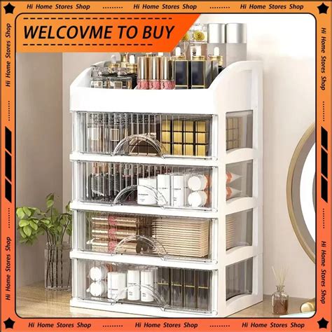 Drawer Makeup Organizer Multilayer Desktop Container Plastic Lipstick