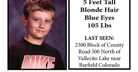 Missing Dylan Redwine 13 From Co Cousin To La Verkin Resident News