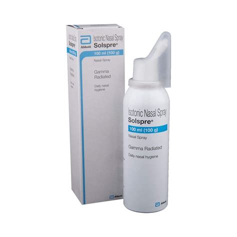 Buy Solspre Isotonic Nasal Spray Ml Sodium Chloride W W Online