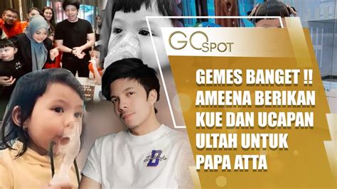 Gemesnya Ameena Berikan Surprise Kue Dan Ucapkan Selamat Ulang Tahun