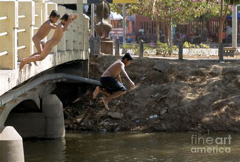 The Old Swimming Hole Cambodian Style Photograph By Ted Guhl