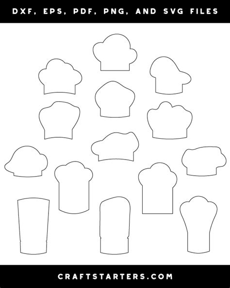 Chef Hat Template Printable