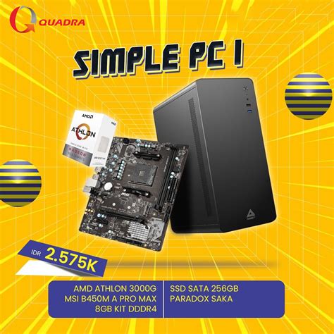 pc gaming amd  jutaan quadra computer