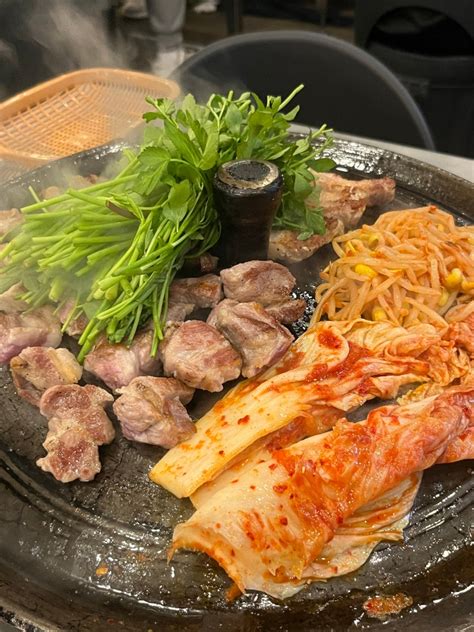 인천삼산동맛집 부평고기집 미나리 솥뚜껑 삼겹살 목살 목구멍 인천부평삼산점 네이버 블로그