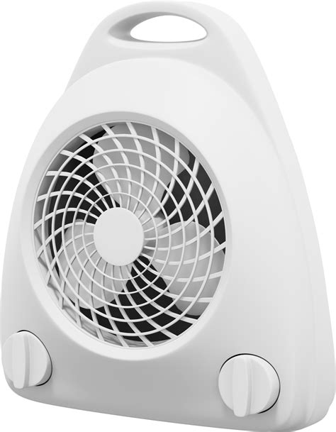 Electric Fan Heater White PNG Icon On Transparent Background 3D