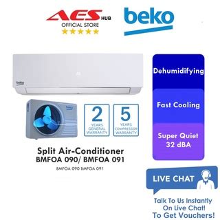 BEKO 1HP 1 0HP Aircond Non Inverter R32 Air Conditioner Penghawa Dingin