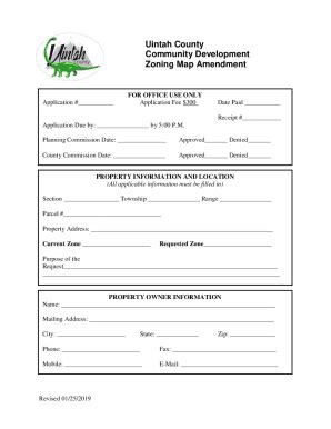 Fillable Online Application For Amending The Zoning Map Fax Email Print