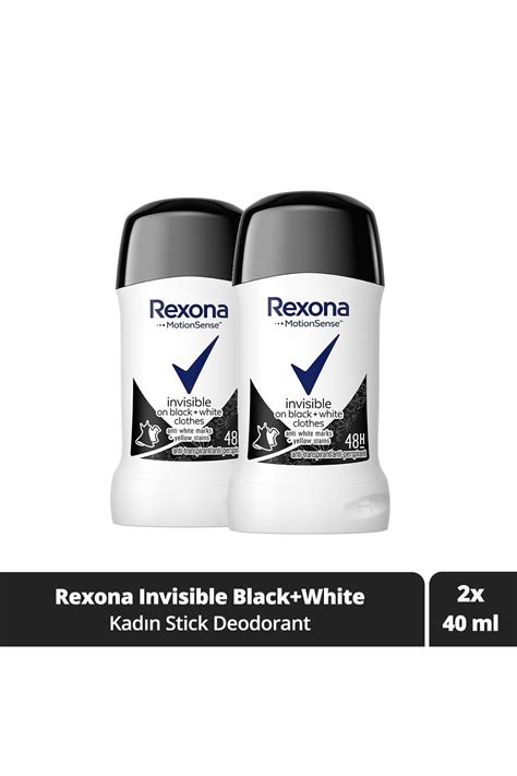 Rexona Kadın Stick Deodorant Invisible Black White 40 ml x2 Fiyatı