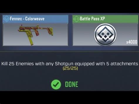 Call Of Duty Mobile Kill 25 Enemies With Any Shotgun Equipped With 5