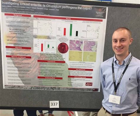 David Presents Poster At National Veterinary Scholars Symposium Hosted