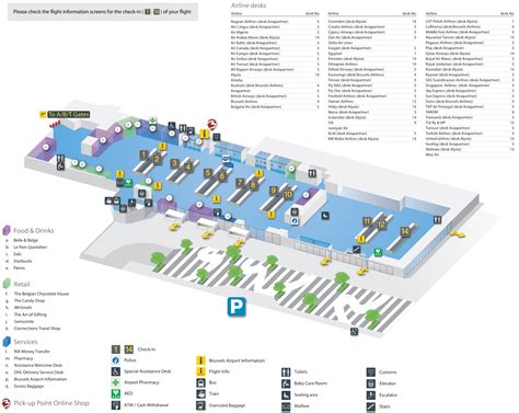 Plan Brussels Airport – Plan aéroport Bruxelles | BRUXX