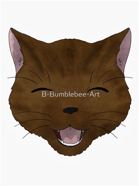 Anime Style Tabby Cat Sticker By B Bumblebee Art Redbubble