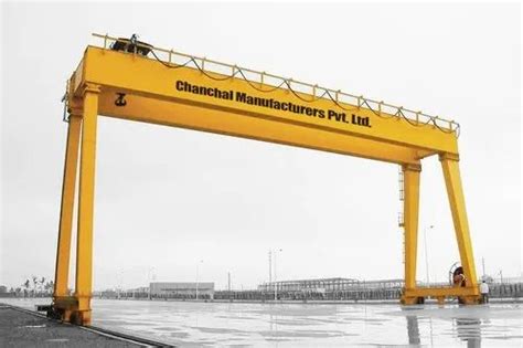 CHANCHAL Heavy Duty Double Girder Gantry Crane Boom Length 20 Mtr