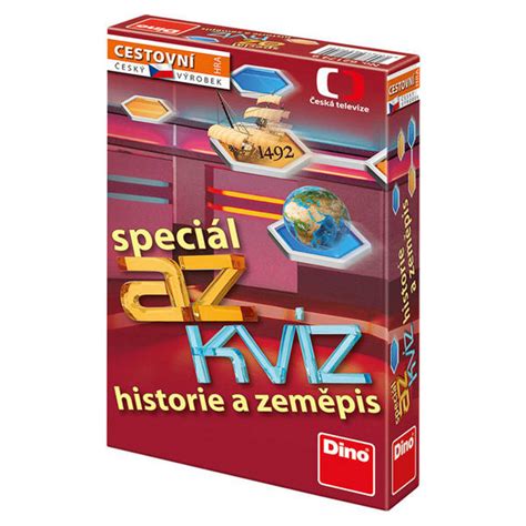 Cestovní hra AZ kvíz speciál historie a zeměpis DINO Knižní klub