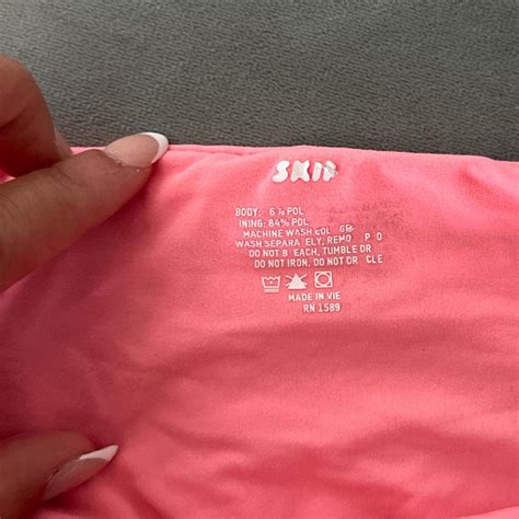 Skims Hot Pink Tube Top Size Xs Repop Never Worn Depop
