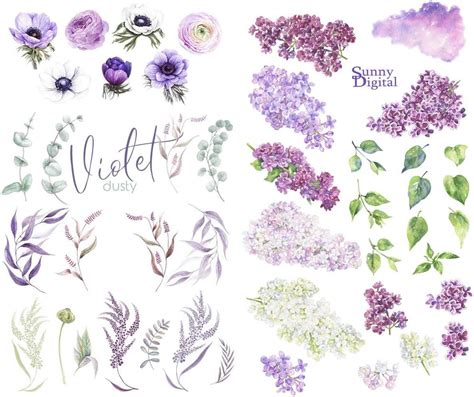 Amazon Seasonstorm Romantic Purple Flowers Kawaii Aesthetic Pastel