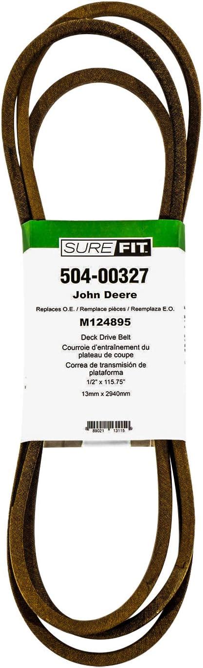 Surefit Deck Drive Belt For John Deere Replaces M124895 Sabre 1542 1642 1742 12 X