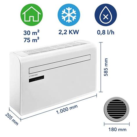 Climatiseur Reversible Pac W Sh Monobloc Sans Unit Ext Rieure