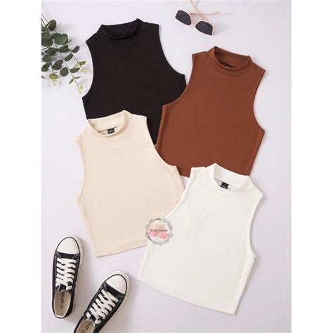 Twinkle Plus Size Cotton Knit Sando Tank 31150 Shopee Philippines