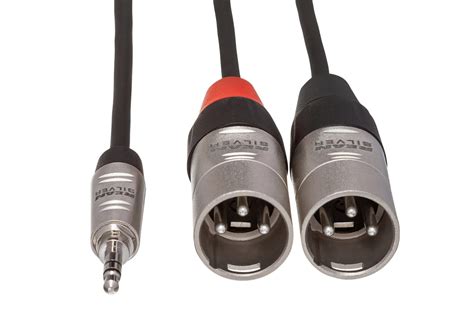 Rean Mm Trs To Dual Xlr M Pro Stereo Breakout Hosa Cables