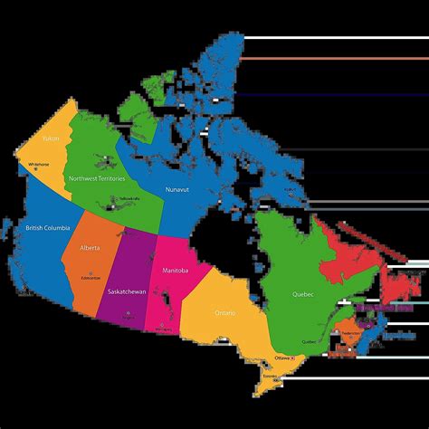 Map Canada Provinces And Capitals – Get Map Update