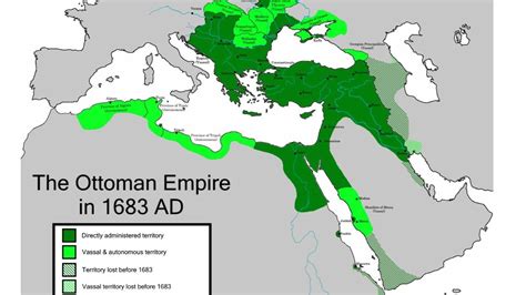 Medio Oriente Mapas Imperio Otomano 1683