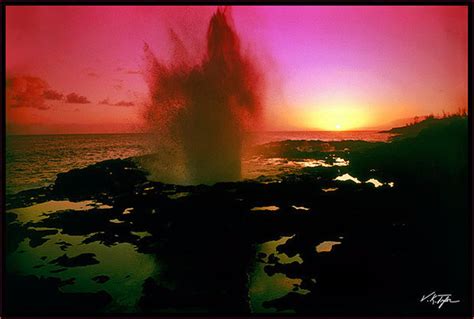 Spouting Horn Sunset Kauai – Hawaiipictures.com