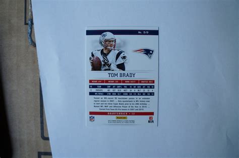 Tom Brady 2013 Panini Rookies And Stars 59 New England Patriots Super