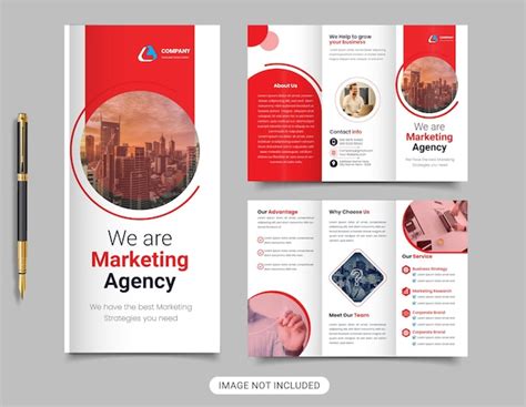 Premium Vector Corporate Trifold Brochure Design And Template