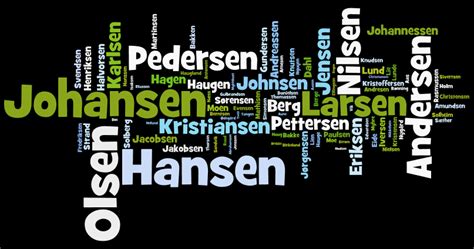 Common Surnames in Norway 2005 - Behind the Name