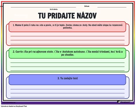 O Sa Deje Pracovn List So Z Vermi Storyboard
