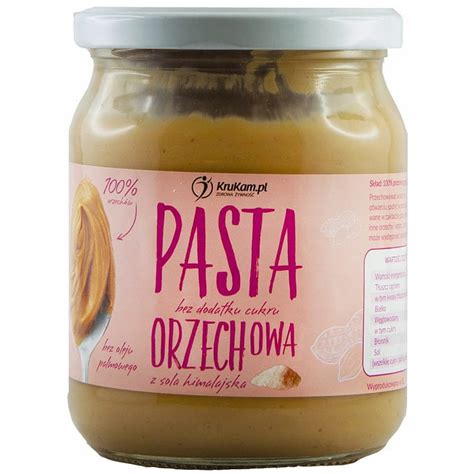 Pasta Orzechowy Z Sol Krukam Pasta Orzechowa Z Sol G Ml