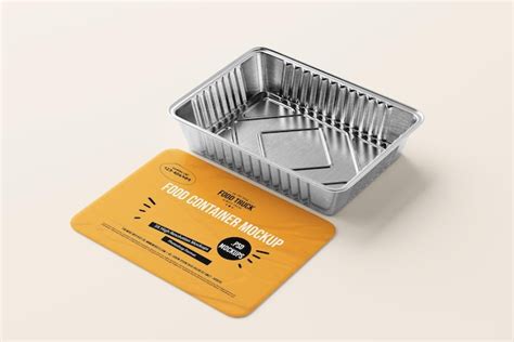 Maqueta De Contenedor De Alimentos De Aluminio Archivo PSD Premium