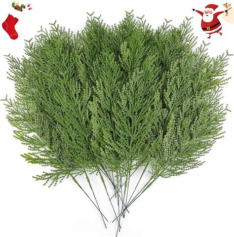 Hananona Pcs Artificial Pine Sprigs Faux Greenery Stems Pine Picks