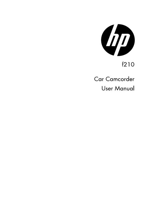 HP F210 User Manual | PDF | Electromagnetic Interference | Menu