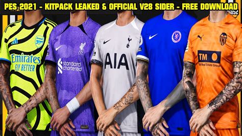 PES 2021 NEW KITPACK LEAKED 2023 24 V28 CPK AND SIDER 4K YouTube