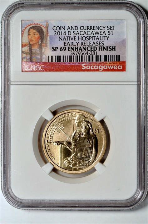 D Early Releases Sacagawea Dollar Ngc Sp Enhanced Finish