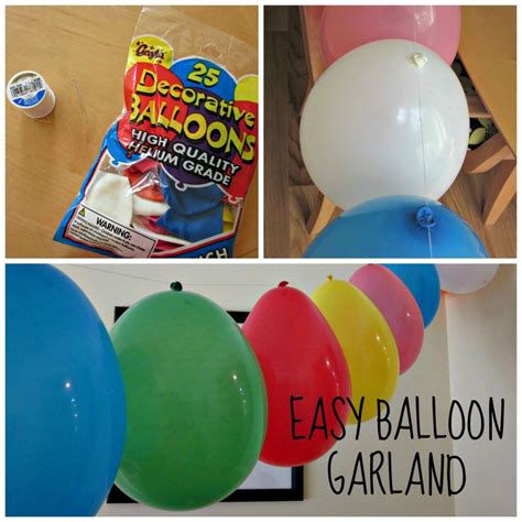 How to Make an Easy Balloon Garland - Moneywise Moms - Easy Family Recipes