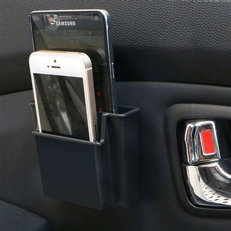 Multifunctional Mini Cell Phone Holder Organizer Black Carace Cell