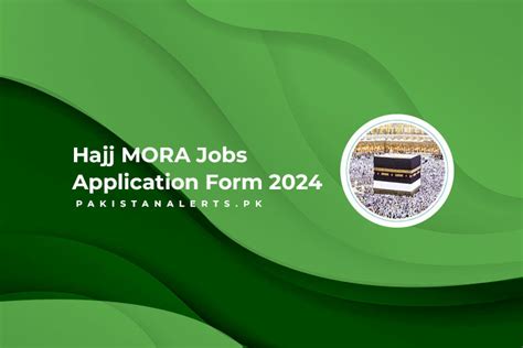 Hajj MORA Jobs Application Form 2024