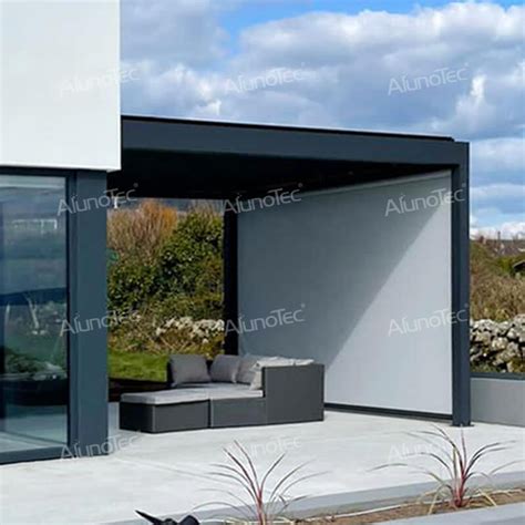 Pergola Aluminium Ext Rieure Alunotec Toit Persiennes Toit Terrasse